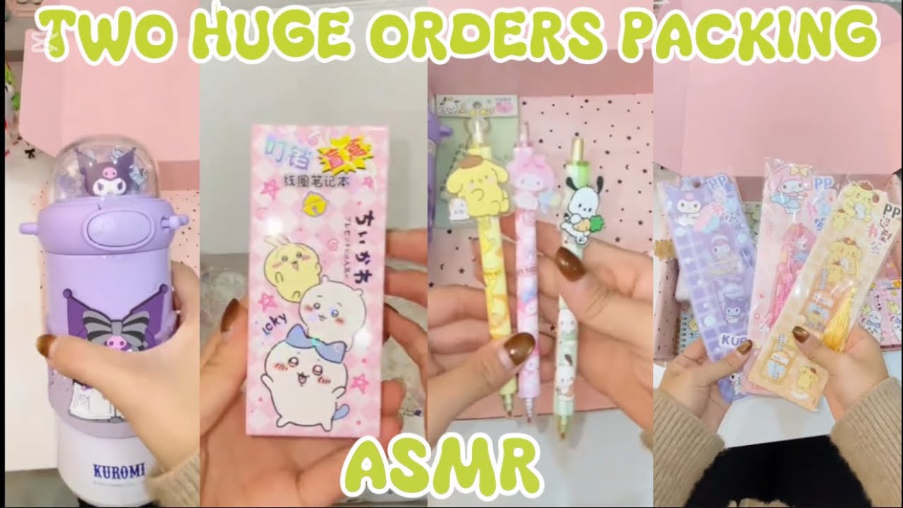 TWO HUGE ORDERS PACKING 😻✨(ASMR)||SMALL BUSINESS 
