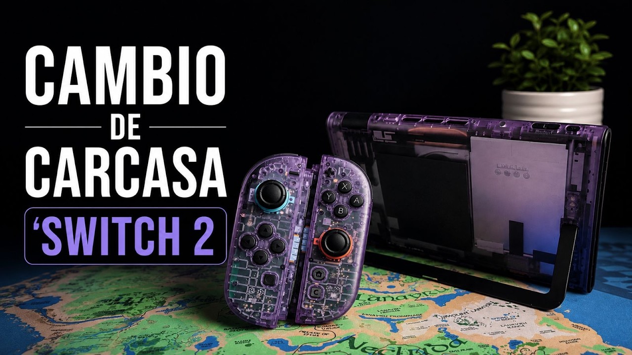 Cambio de carcasa para la Nintendo Switch 2 | paso a paso para dejarla perfecta💜desde AliExpress