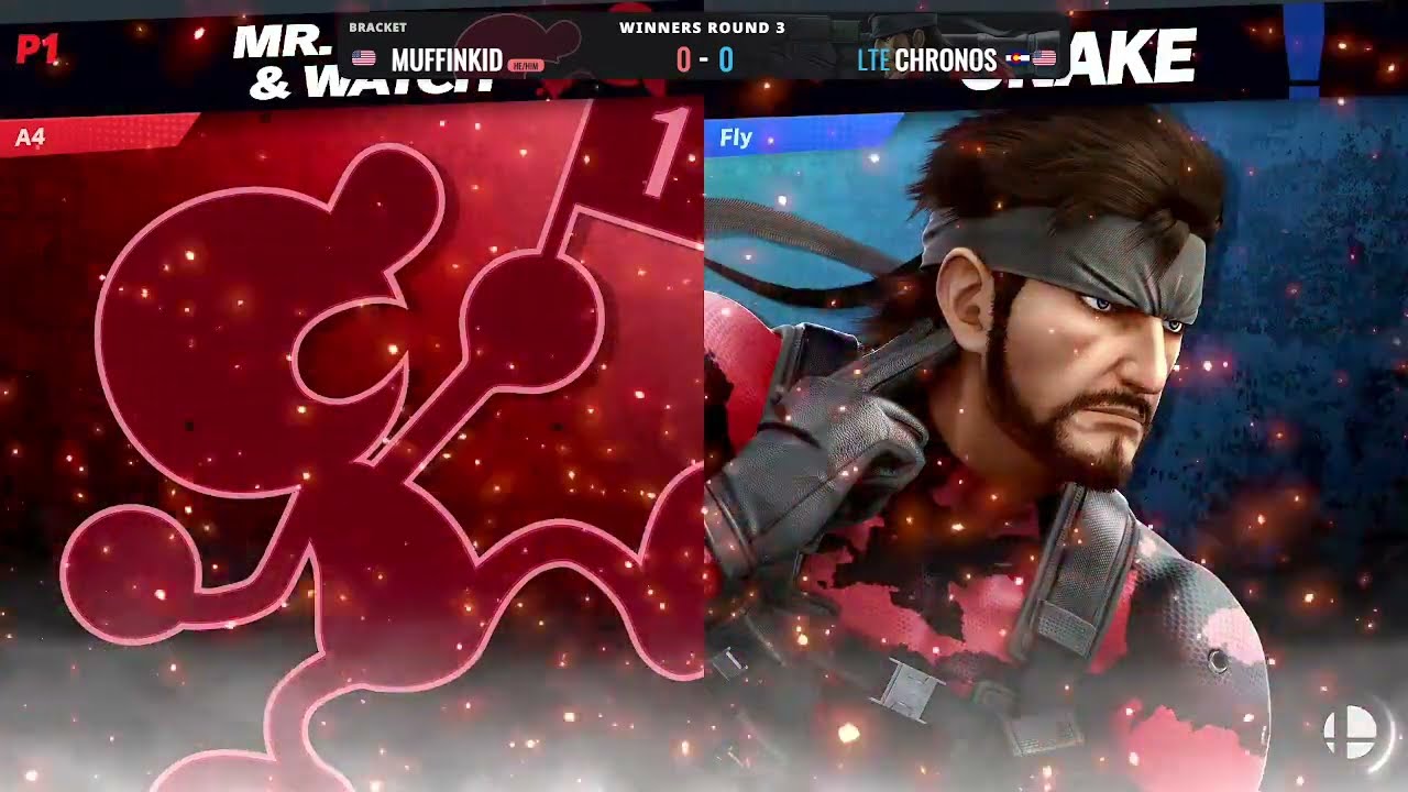 Elite Smash Fridays #116 - Chronos (Snake) vs. MuffinKid (GnW) - Winners Round 3 - SSBU