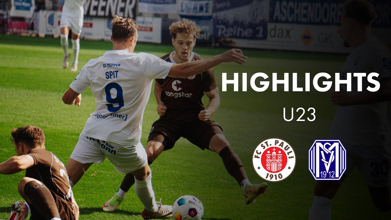 Marie-Hammer und Winter-Volley kommen zu spät: FC St. Pauli U23 - SV Meppen (Highlights)