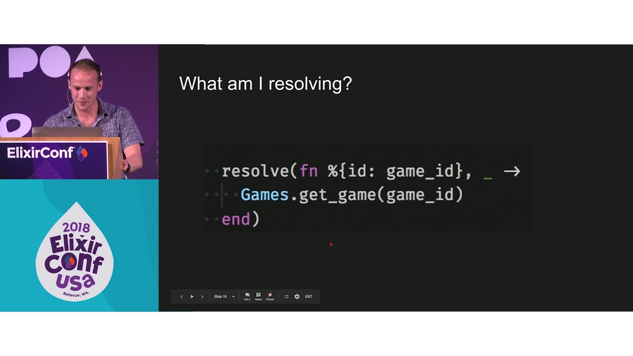 ElixirConf 2018 - Making a GraphQL Server with Absinthe & Dataloader - Aaron Votre