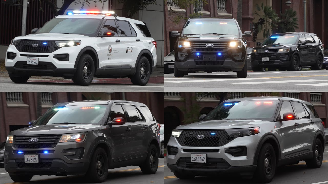 (NEW K-9 FPIU) LAPD Metro Units Responding Code 3