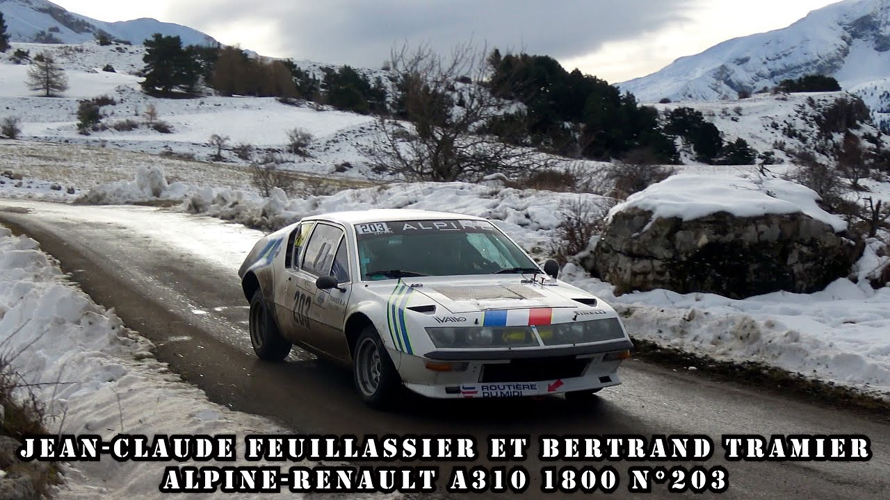 Rallye Hivernal du Dévoluy 2025 Alpine A310 1800 N°203 Jean-Claude FEUILLASSIER et Bertrand TRAMIER