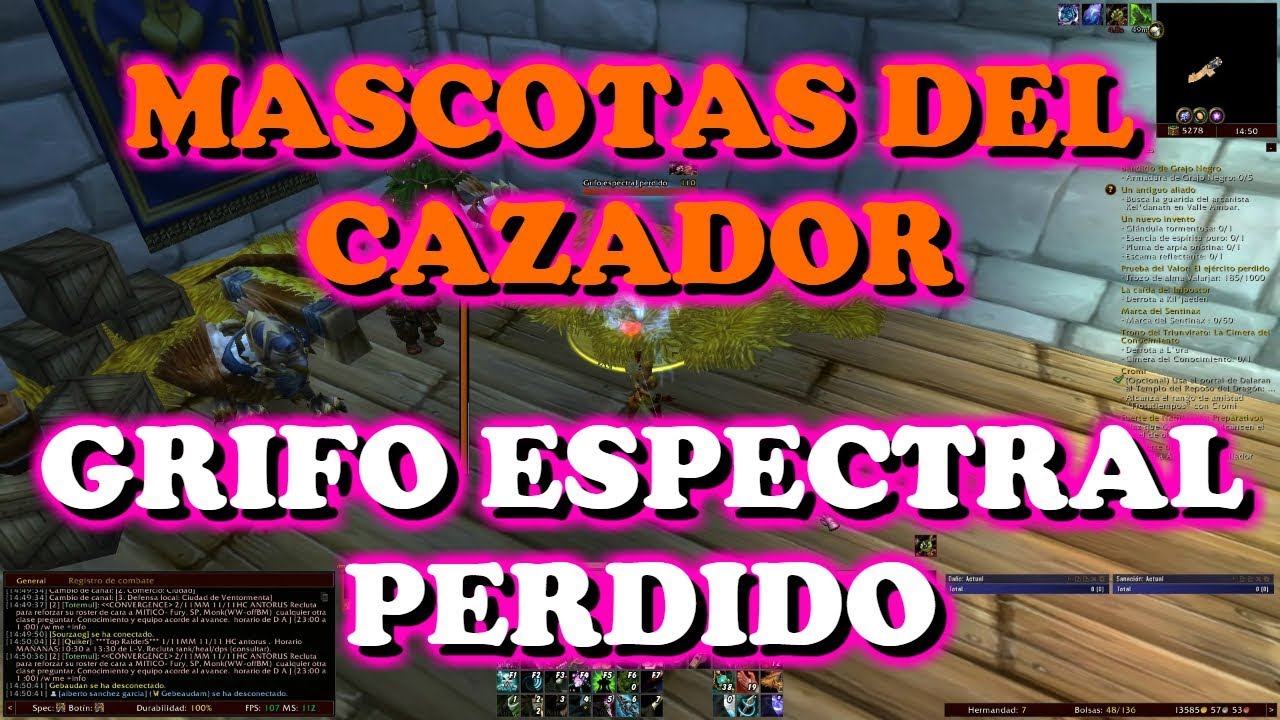 Mascotas de Cazador - Grifo Espectral Perdido - World of Warcraft Legion 7.3.2