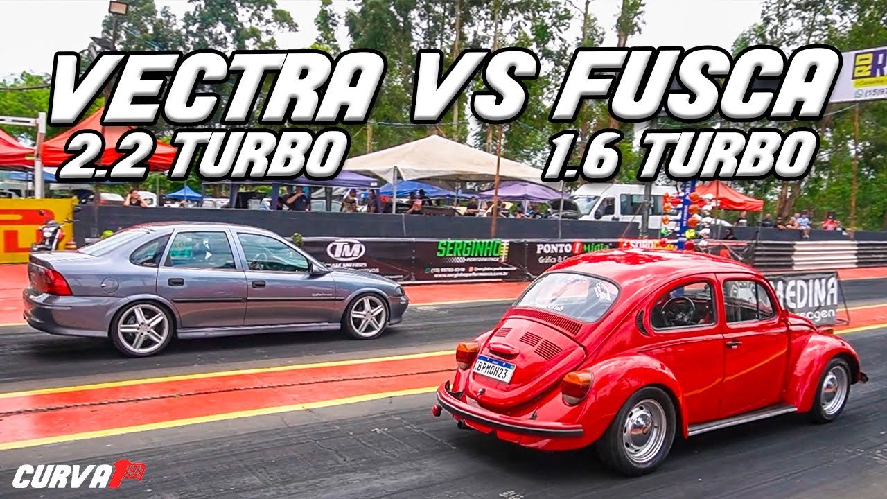 FUSCA PEGA TROUXA DESAFIOU O VECTRA TURBO !!