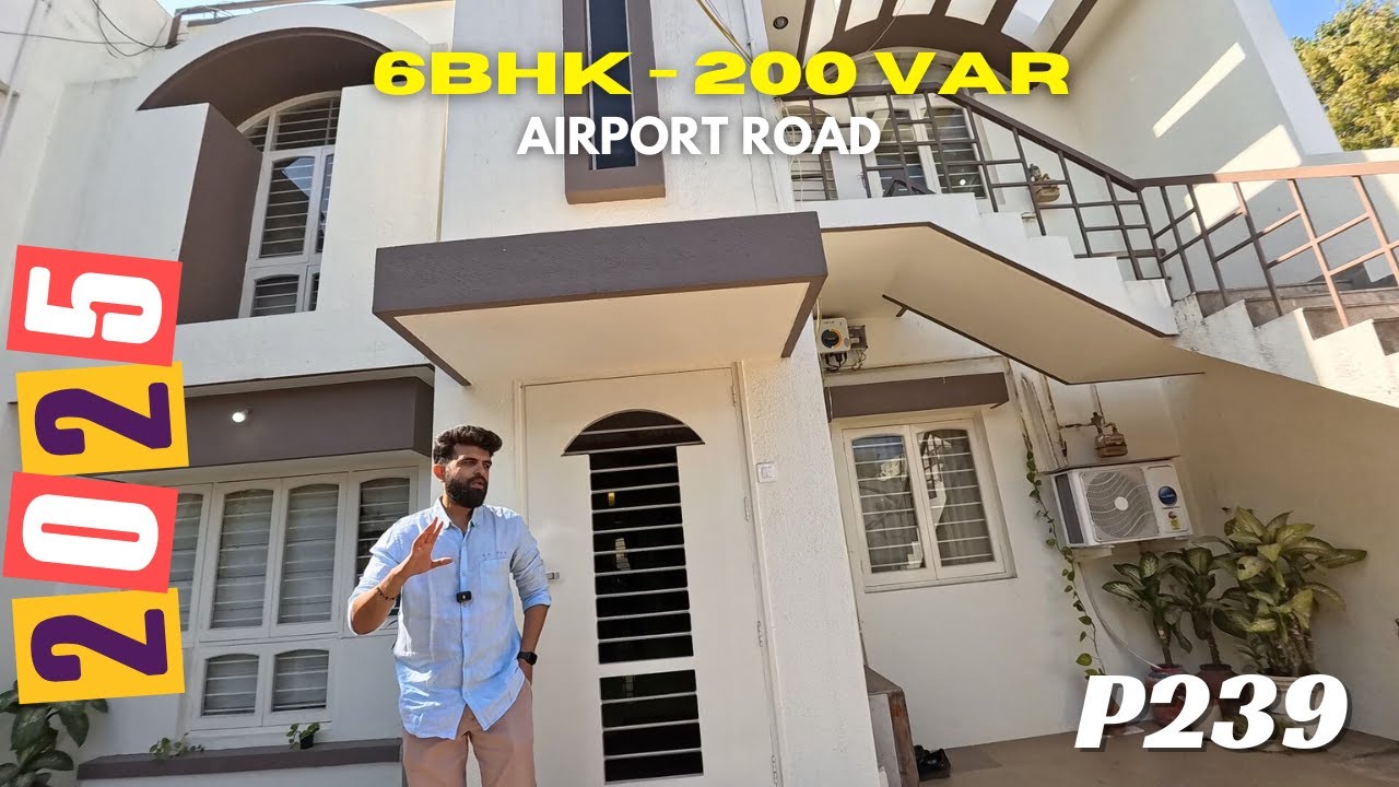 DUPLEX STYLE UNIQUE BUNGALOW || 6BHK TOTAL || 3BHK EACH || AMAZING LAYOUT || AIRPORT ROAD || RAJKOT
