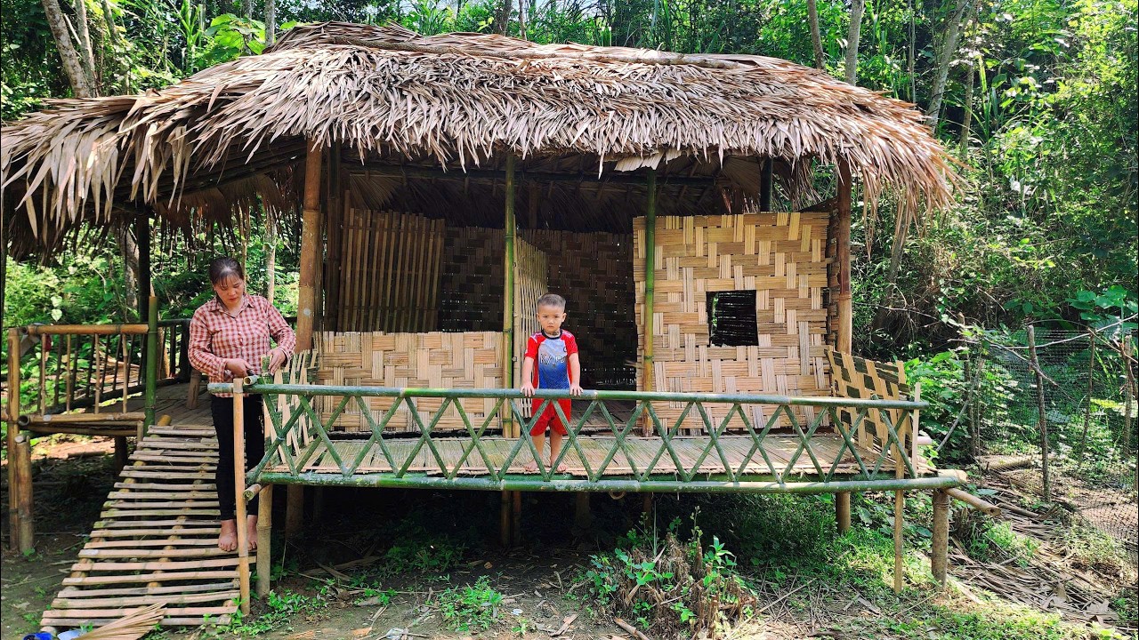 Full Video: Start To Finish - Building a New, Sturdy Bamboo House in the Valley in 350 Days
