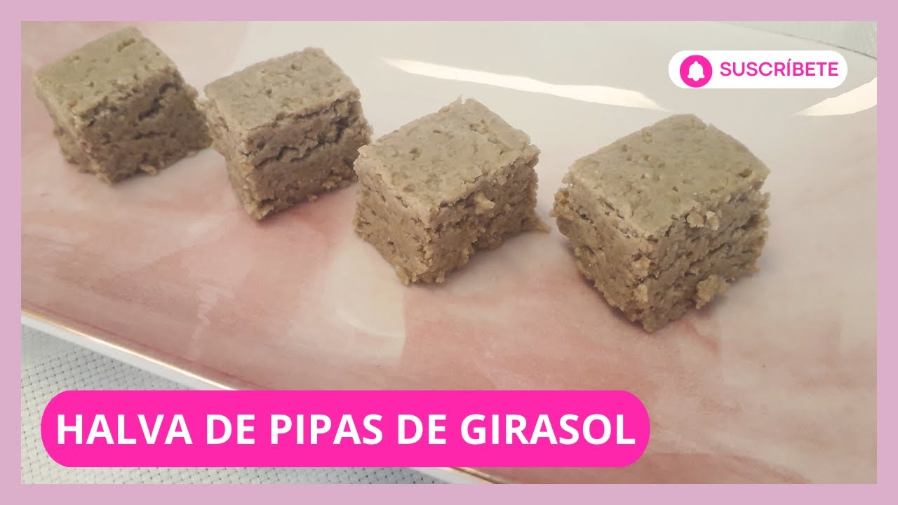 En Egipto me sorprendió gratamente el halwa, hoy hacemos halva de pipas de girasol!