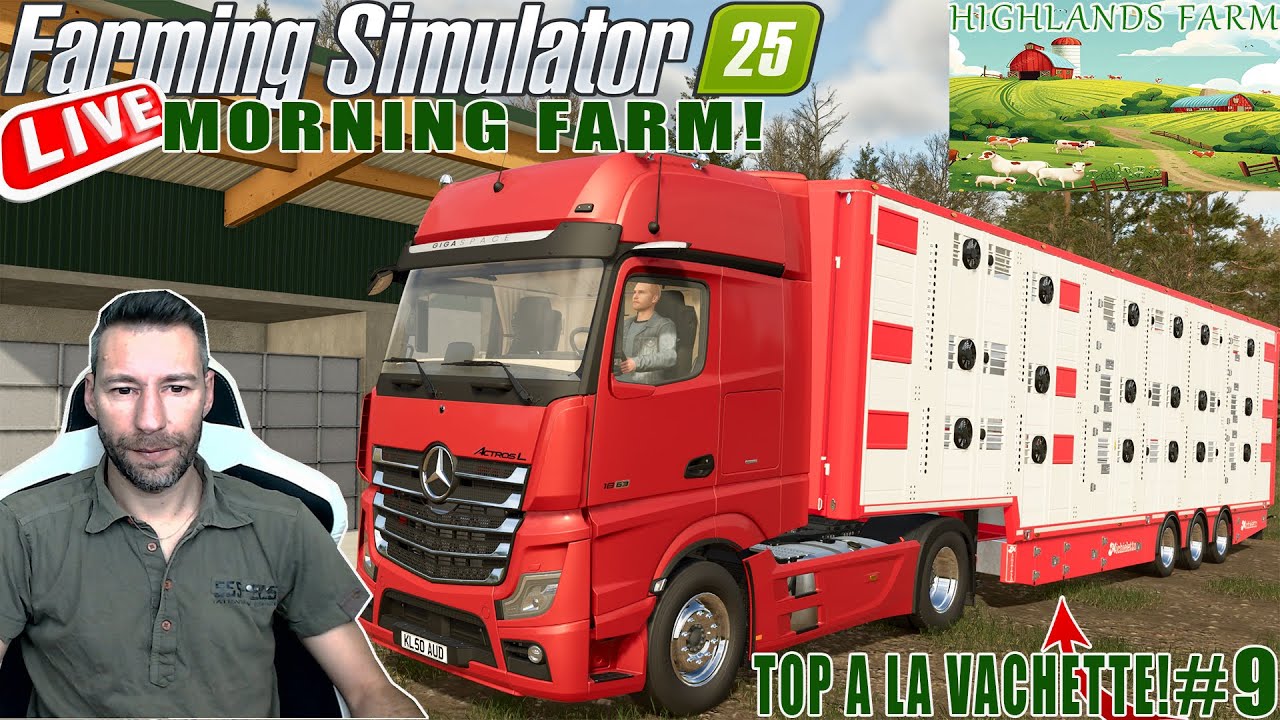 FS25#✔️MORNING FARM😉N9 TOP A LA VACHETTE SE MATIN....