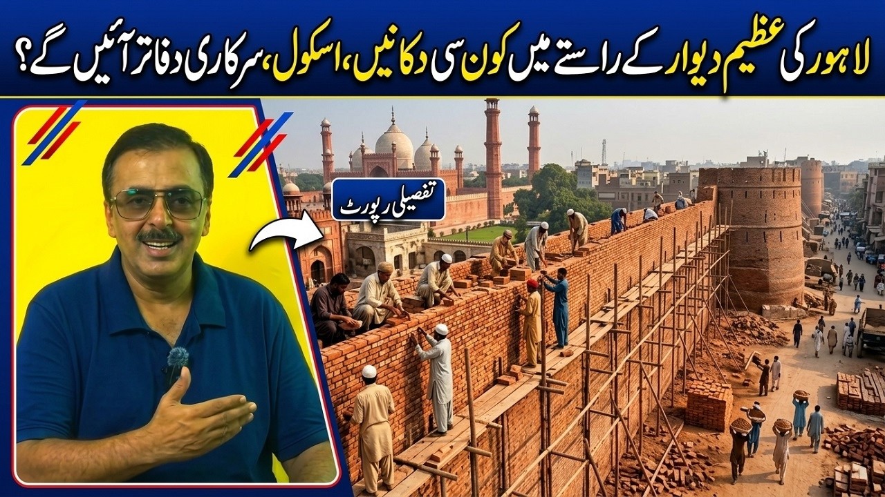 Great Project of Restoration & Construction of Great Wall Arround Lahore Revealed | Bhaati Chowk