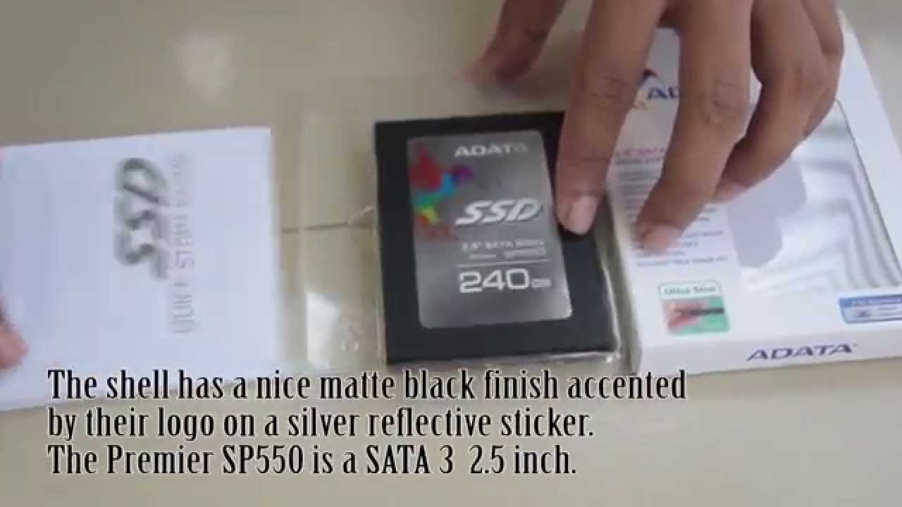 ADATA SP550 Unboxing Review (240GB)