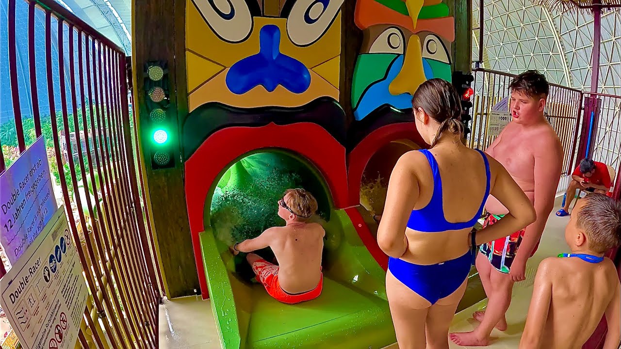 Duo Racing Waterslide at Tropical Islands