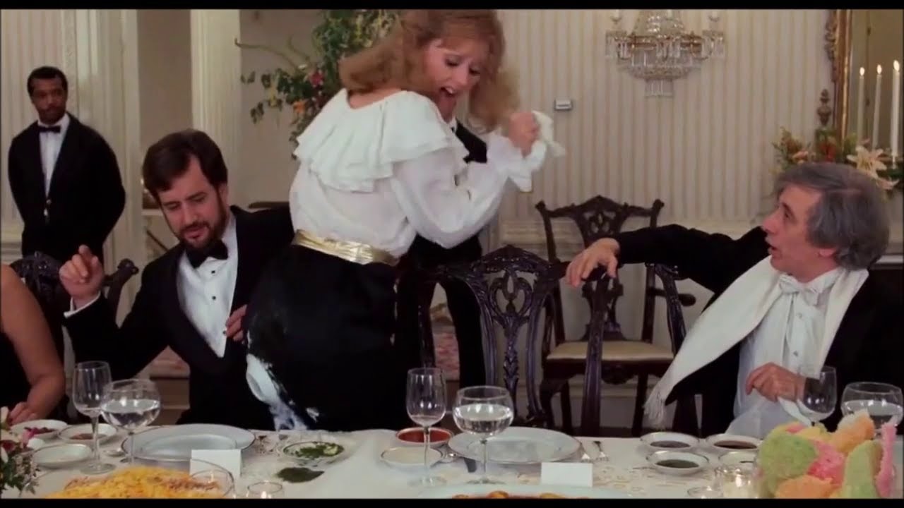Shelley Long and the messy dinner - Hello Again (1987)