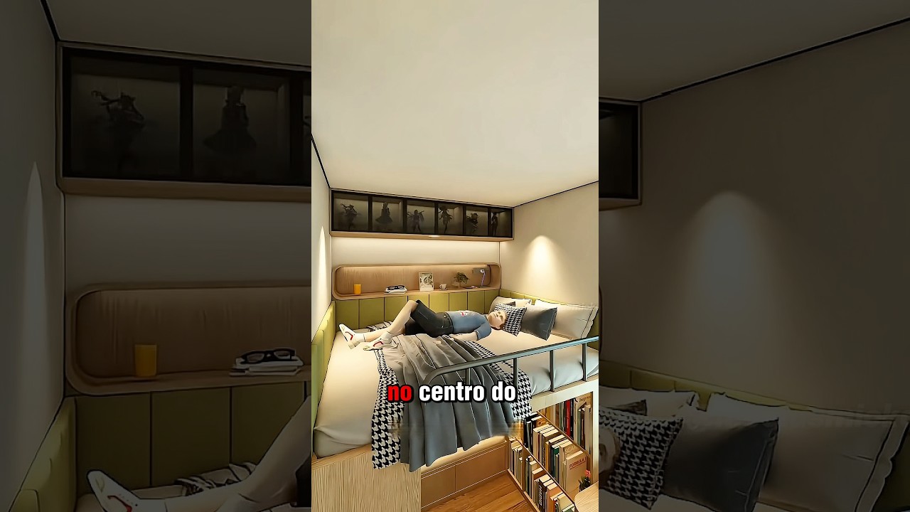 Transformou um cub&iacute;culo no quarto dos sonhos! #projeto #arquitetura #shorts