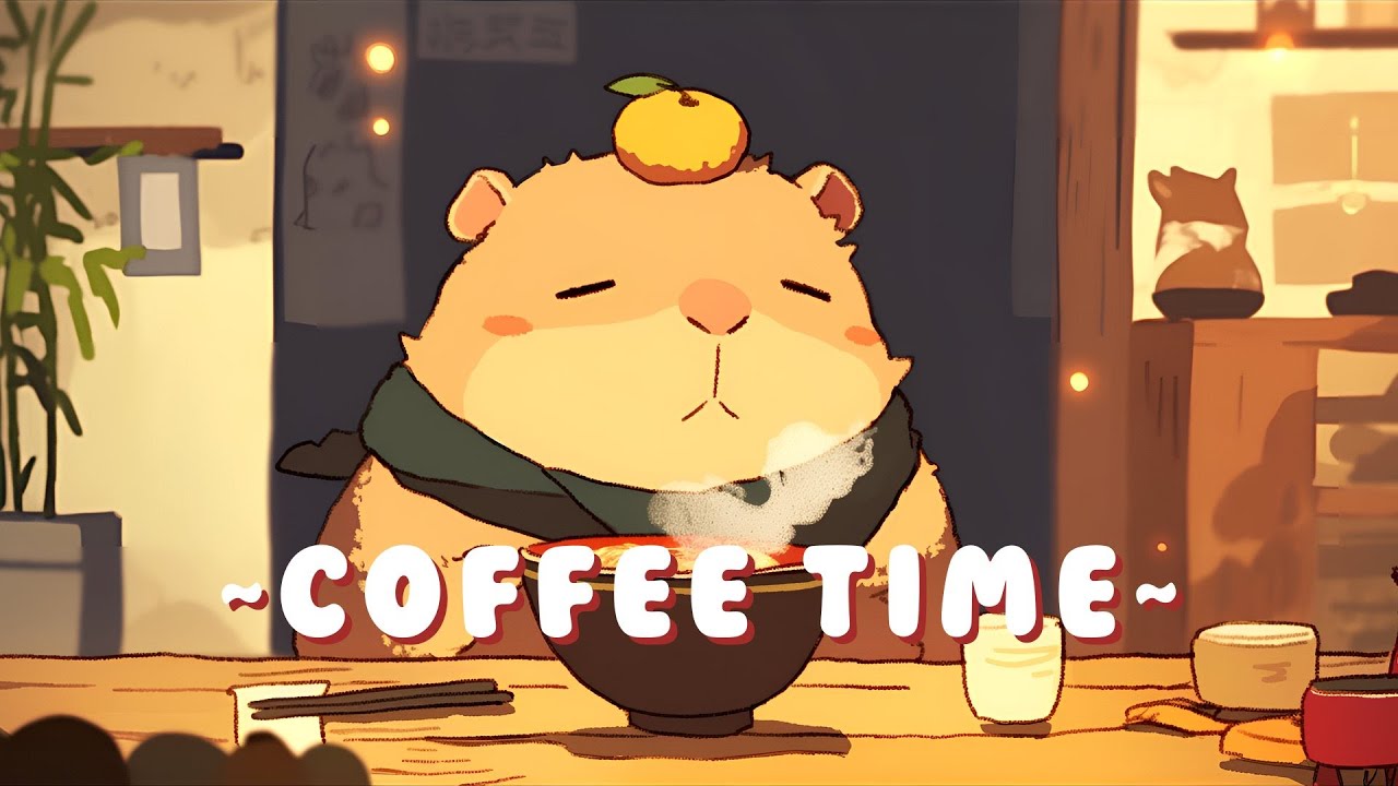 Capybara Music Channel - Chill Jazz Beats to Relax/Study ~ Peaceful Moments ~ 🦫 🎵 🌙