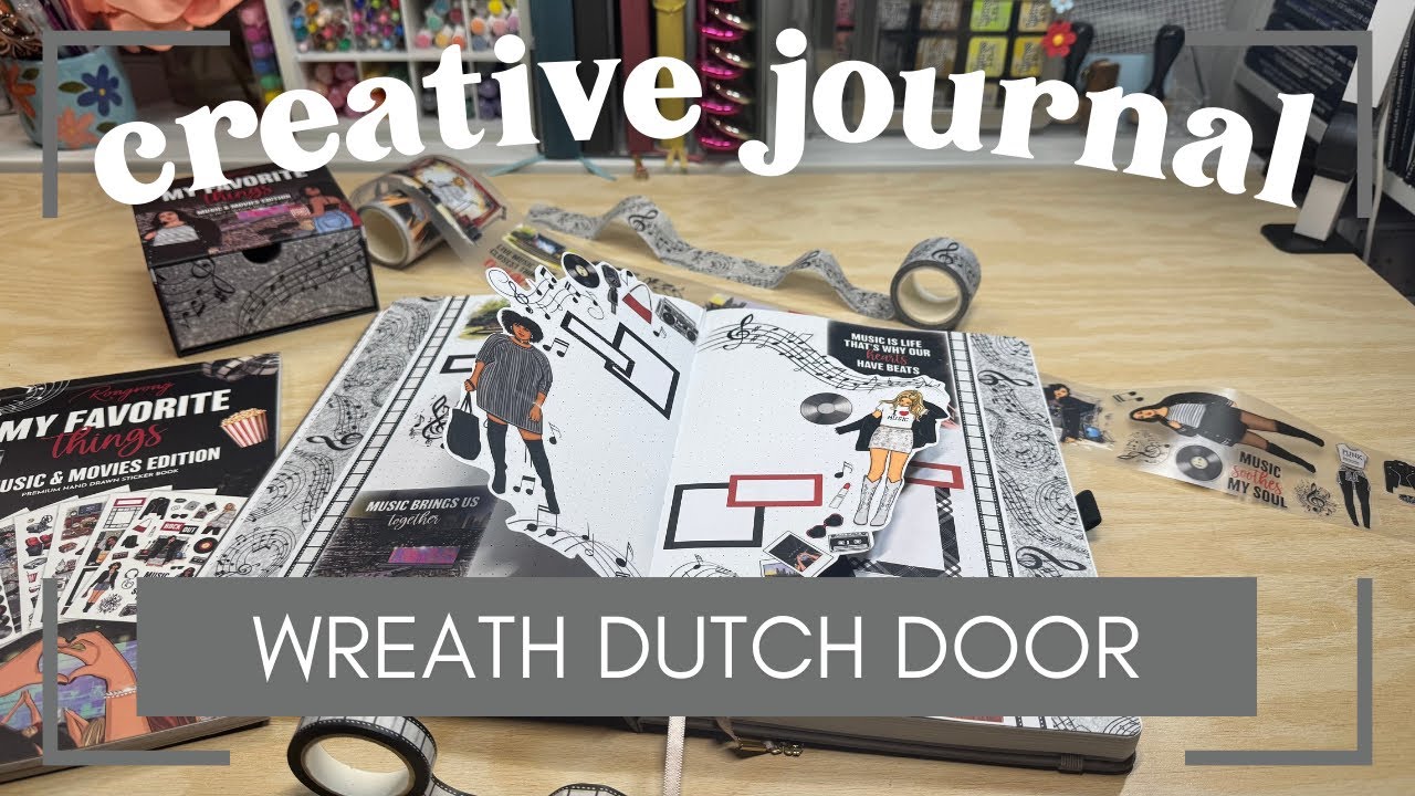 Creative Journal Setup October 2025 [Wreath Dutch Door Spread]