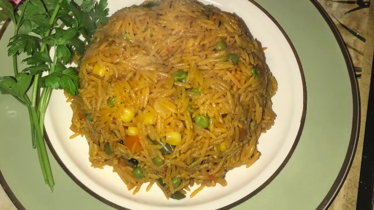 Haitian Yellow Rice with Vegetables | Soso's Kitchen