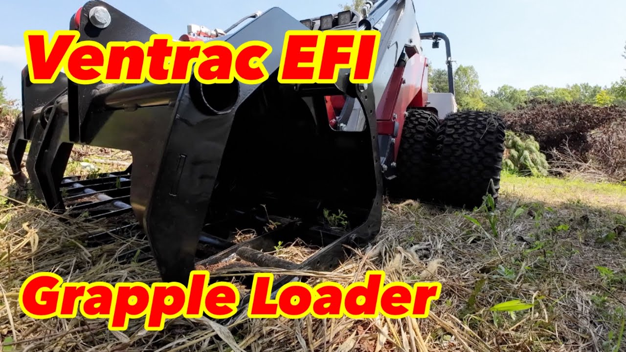 НОВЫЙ погрузчик с грейфером Ventrac EFI 4520