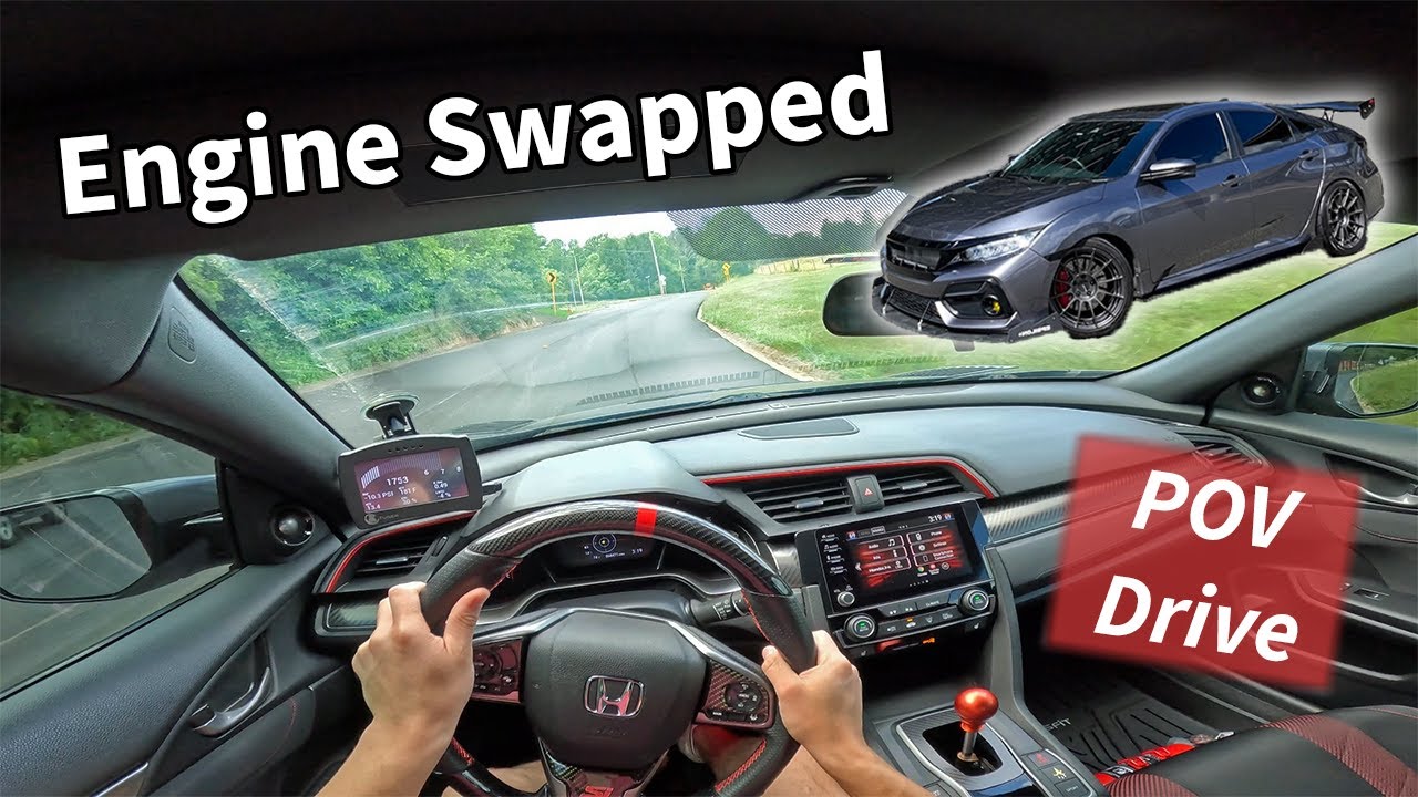 K-Swapped Civic Si POV Drive (Street Track Car)
