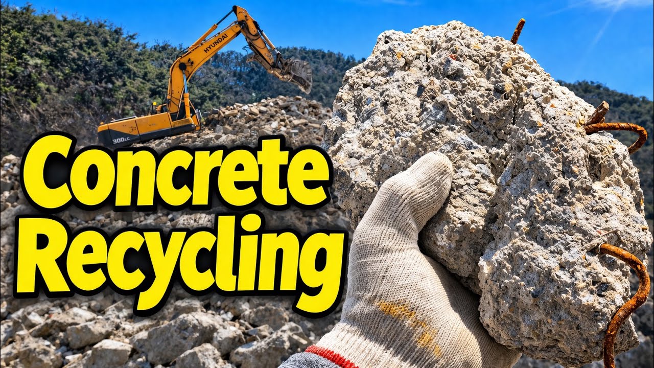 Od odpad&oacute;w do zysku | Szalony proces recyklingu betonu