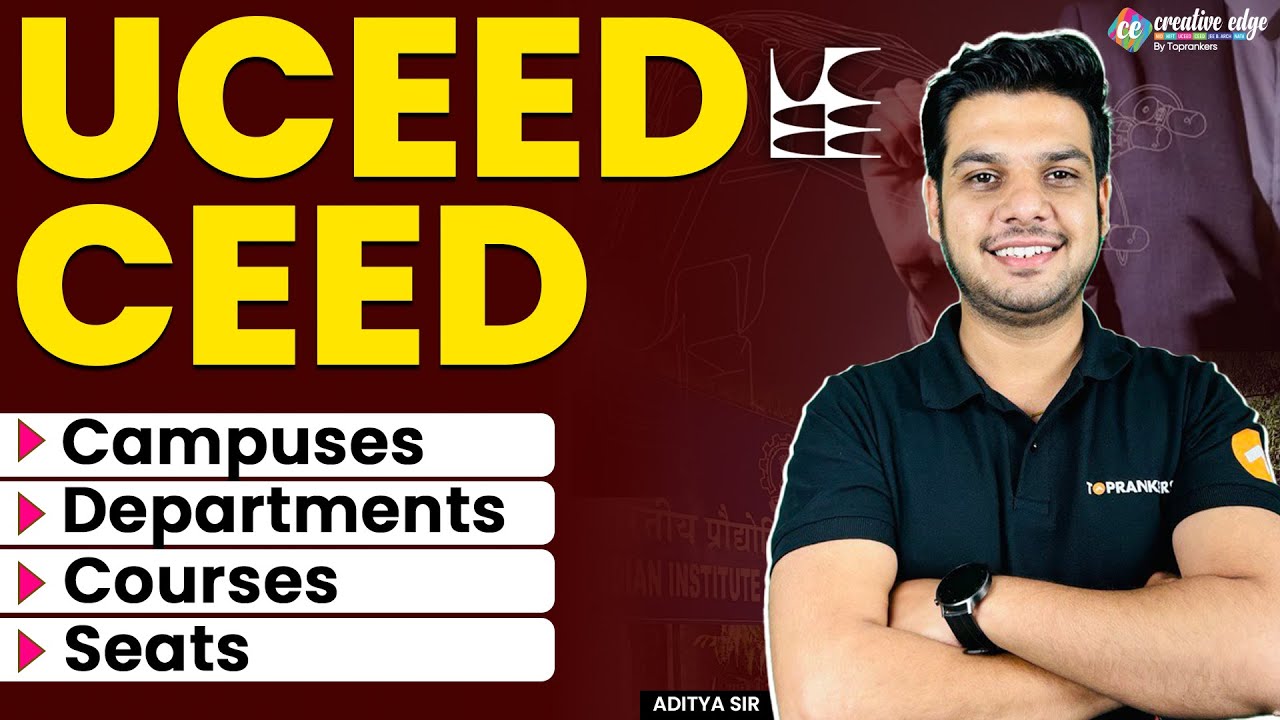 UCEED & CEED 2024 Preparation | Campuses, Departments, Courses & Seat Details - Aditya Sir