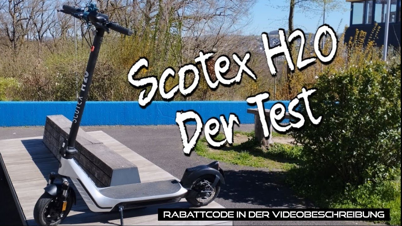 Scotex H20 Test / Review / Fazit / Steigfähigkeit / 1008W / E-Scooter Strassenzulassung / 10,4Ah /
