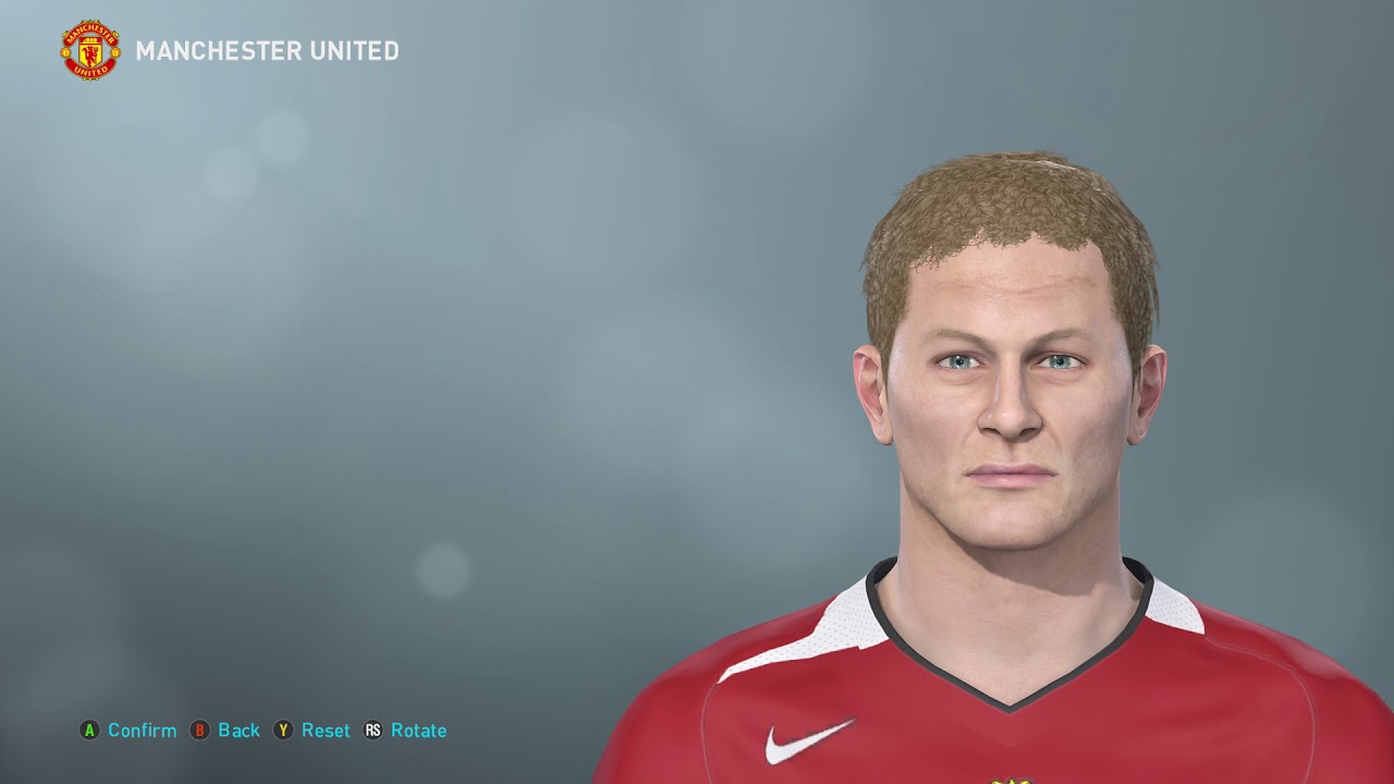 Solskjaer Ole Gunnar PES 2019 face build + stats (classic Man Utd, Norway)