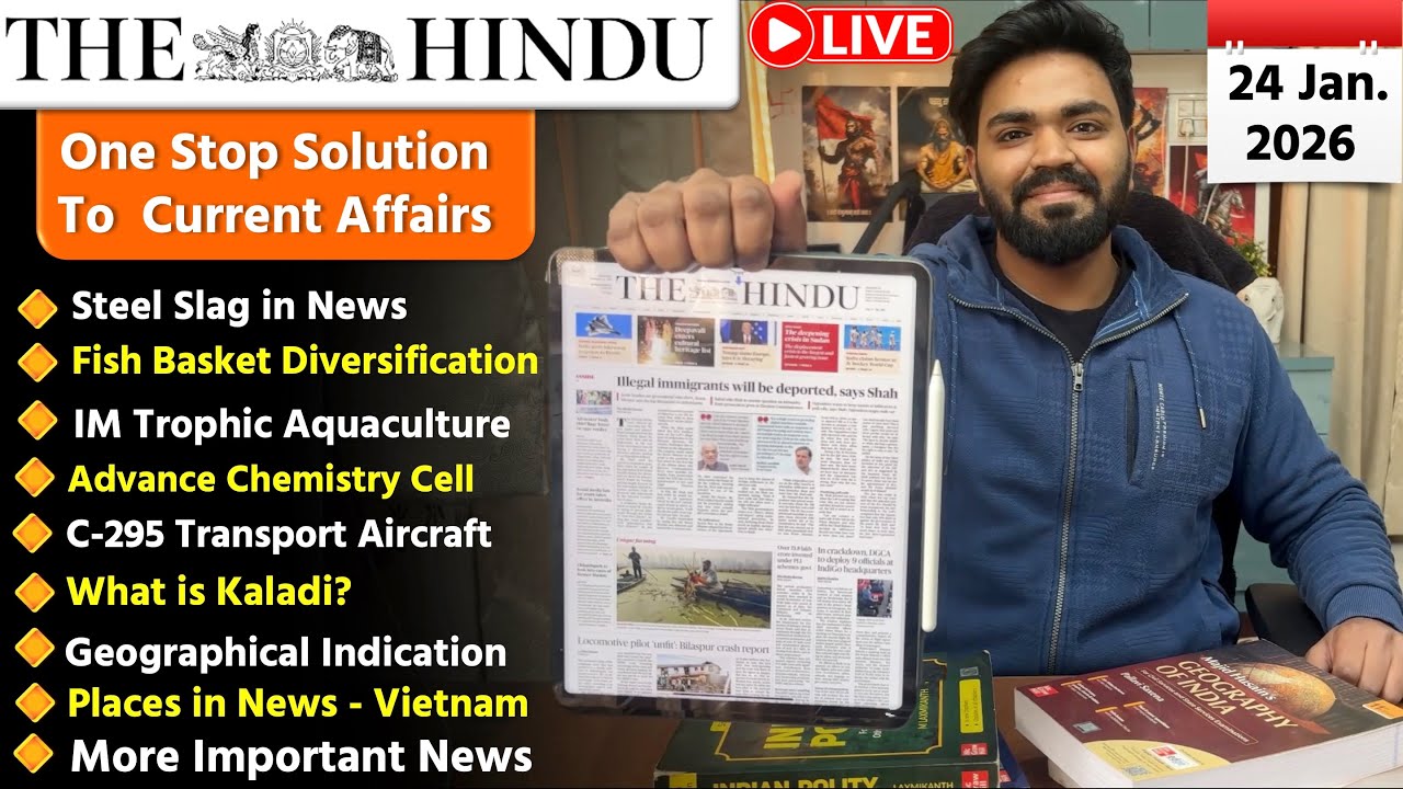 24 January 2026 | The Hindu Newspaper Analysis Today | Editorial Analysis  | Current Affairs Today