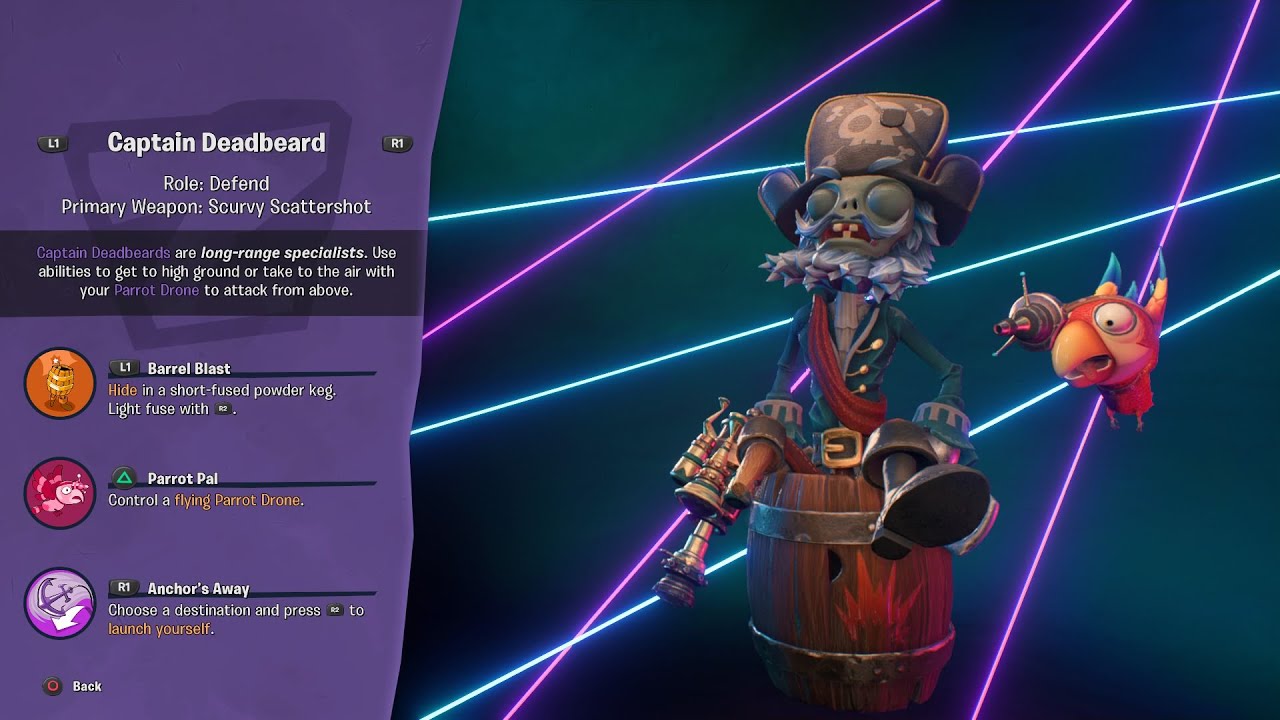 Captain Deadbeard Showcase Plants vs Zombies Battle for Neighborville