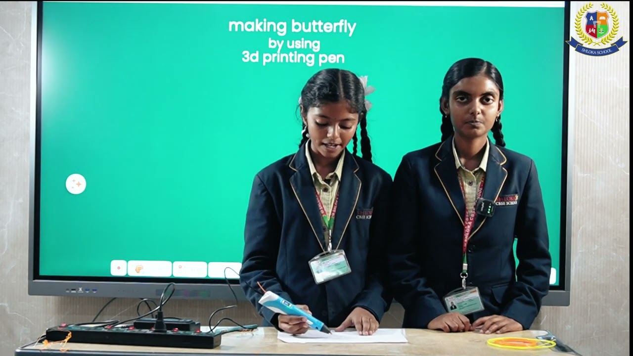 Making A Butterfly Using A 3D Pen Shloka CBSE School Jadcherla.