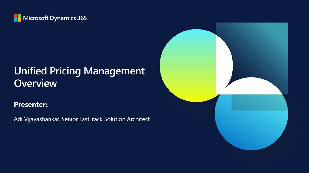 Unified Pricing Management Overview