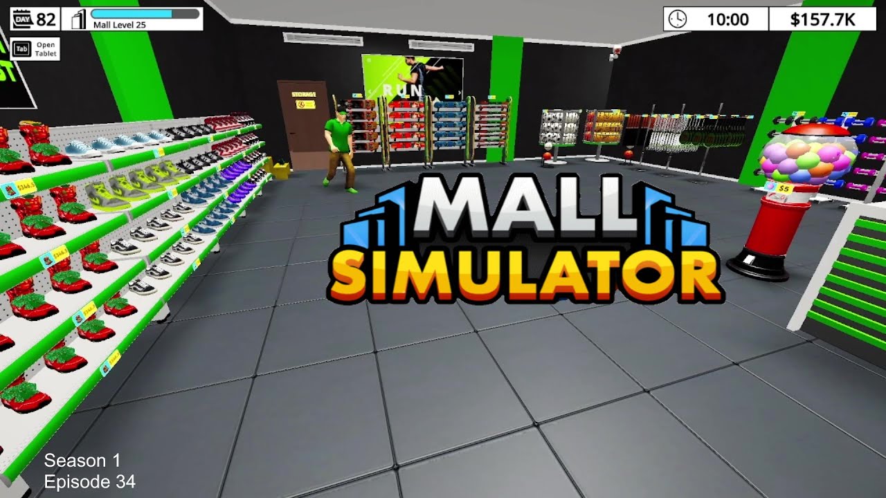 Mall Simulator | Bought All The Items At The Sporting Goods Store | Season 1 Episode 34