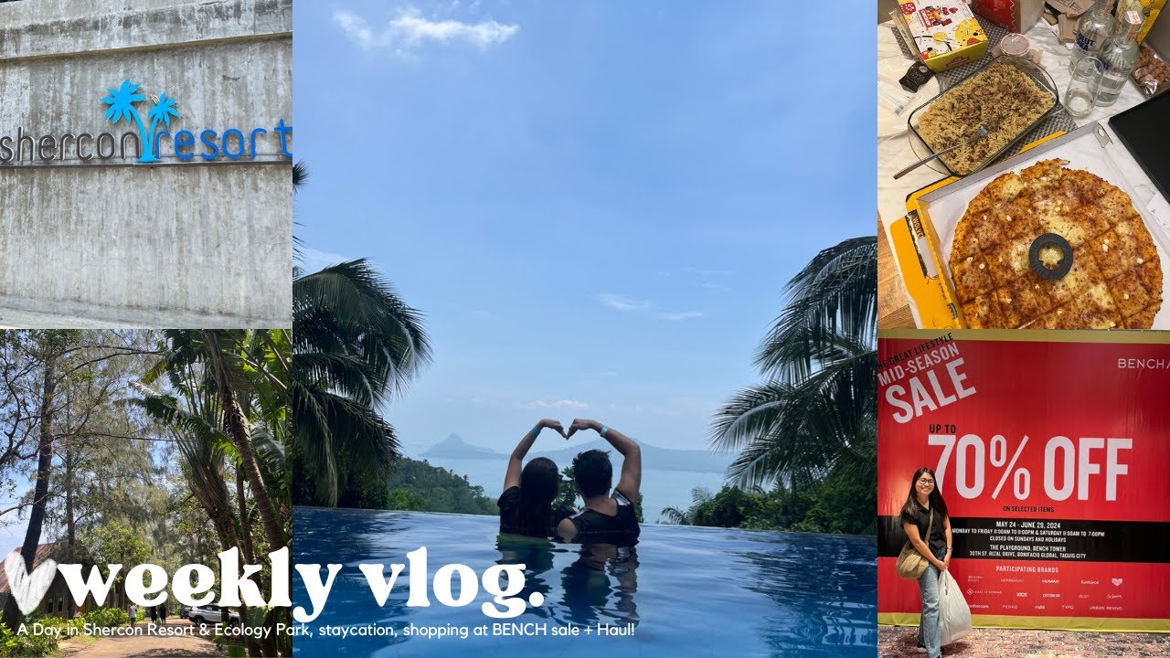 A Day in Shercon Resort & Ecology Park, staycation, shopping at BENCH sale + Haul!  | syndayvlogs