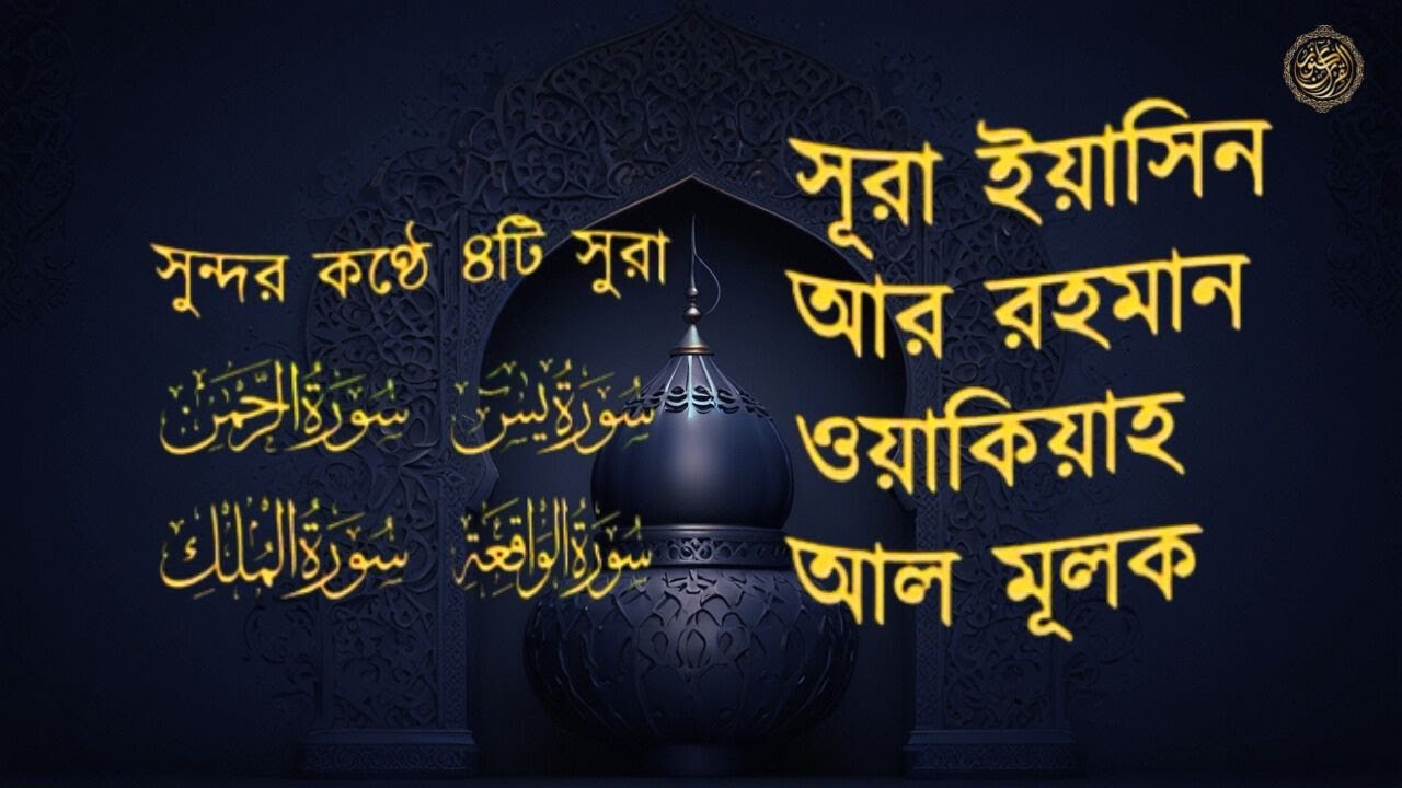 সূরা ইয়াসিন   সূরা আর রহমান   সূরা ওয়াকিয়া   সূরা মূলক    সব চেয়ে সেরা কুরআন তিলাওয়াত  Quran