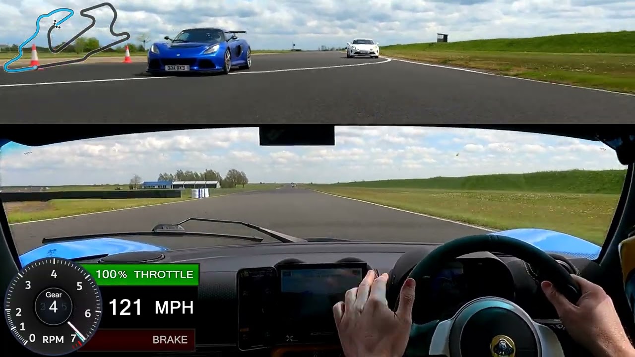 Bedford Autodrome 29/04/24 - 12pm session laps in Lotus Exige 410.