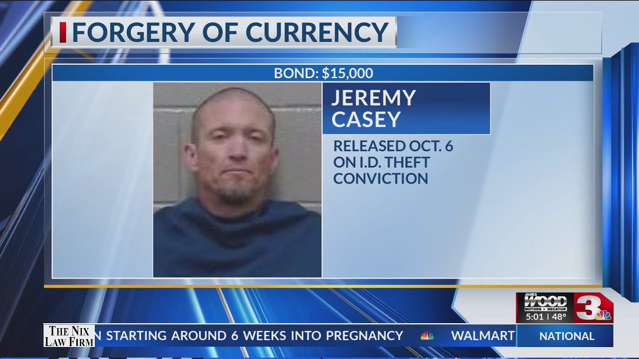 Man released in October for ID fraud now arrested for counterfeit bill