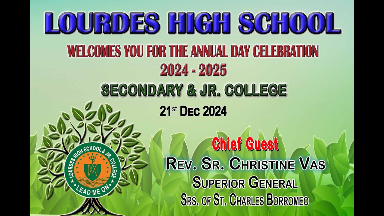 Annual Day  Secondary section 2024 - 25 | Lourdes High School & Jr. College, Kalyan West