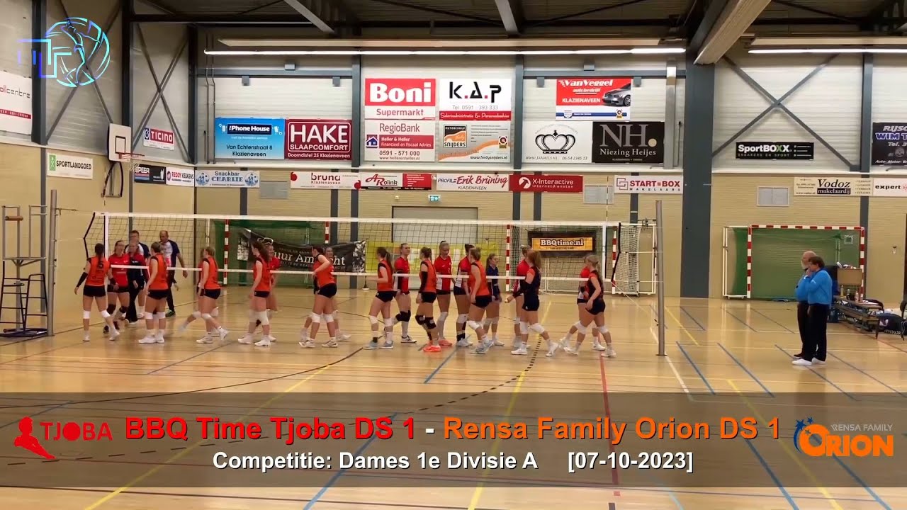 Volleybal Dames 1e Divisie A: BBQ Time Tjoba D1 - Rensa Family Orion D1 [07-10-2023]