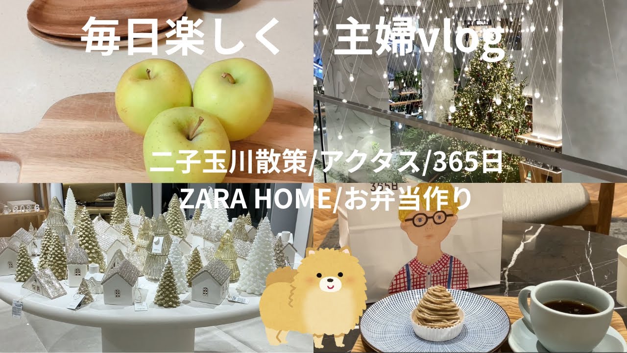 【主婦vlog】二子玉川散策/ZARA HOME/アクタス/TODAYS　SPECIAL/365日/お弁当作り