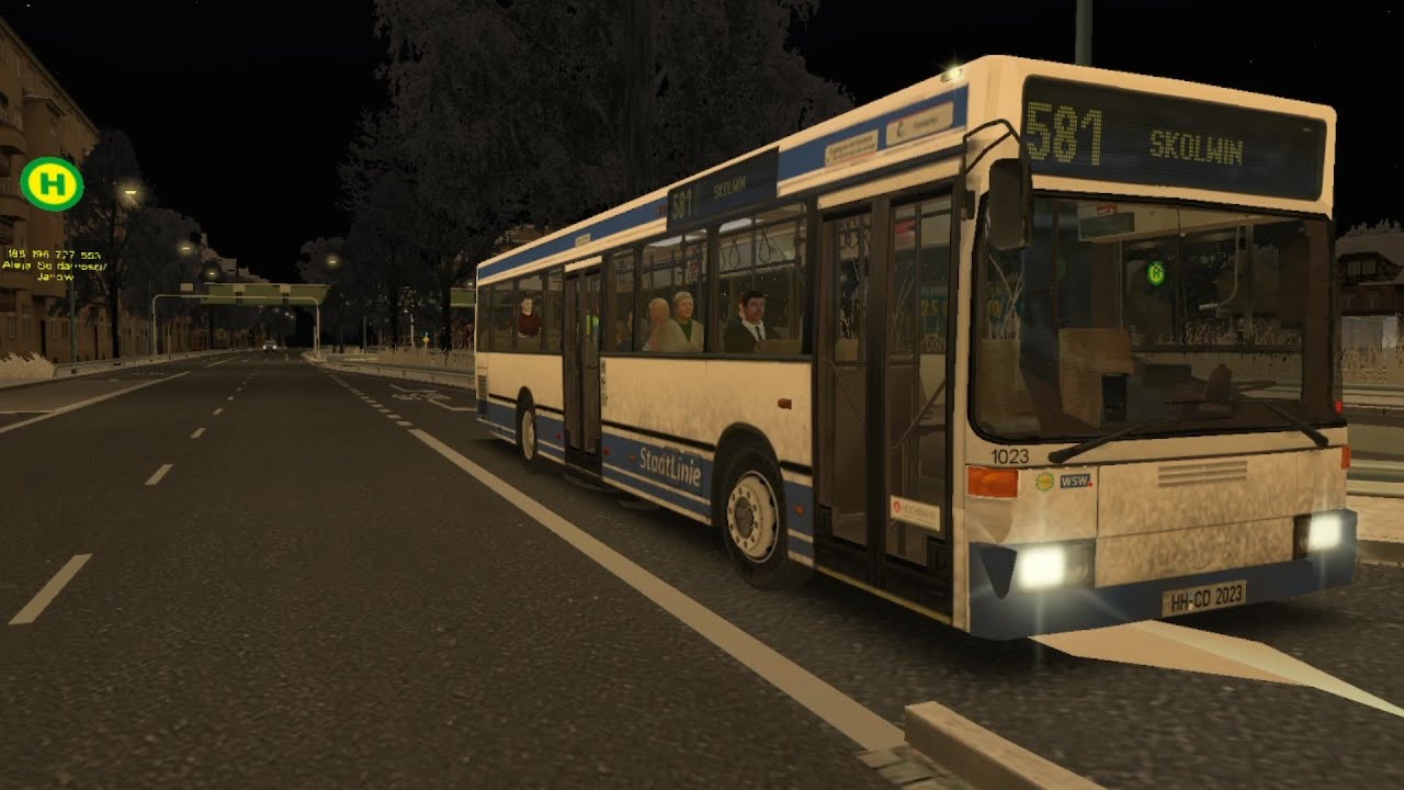 Omsi 2 Fikcyjny Szczecin. Mercedes-Benz O405N on line 581