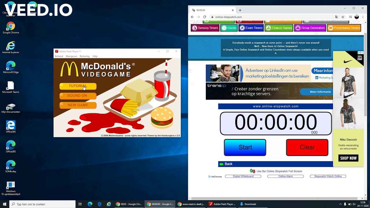 mcdonalds flash game (tutorial Any%) (6,213 sec)