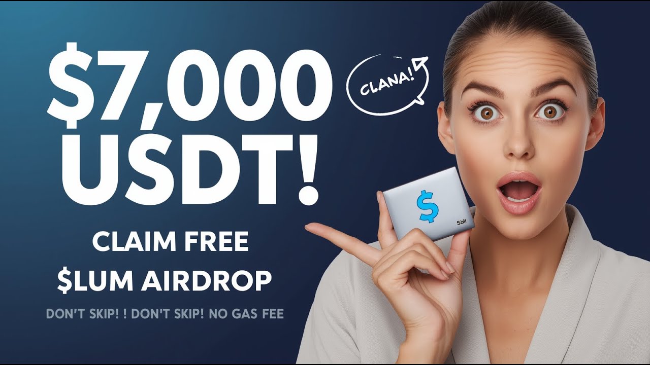 DON'T:  SKIP $7000 USDT $LUM AIRDROP  |No Gas Fee | Free Solana Airdrop | Free Usdt