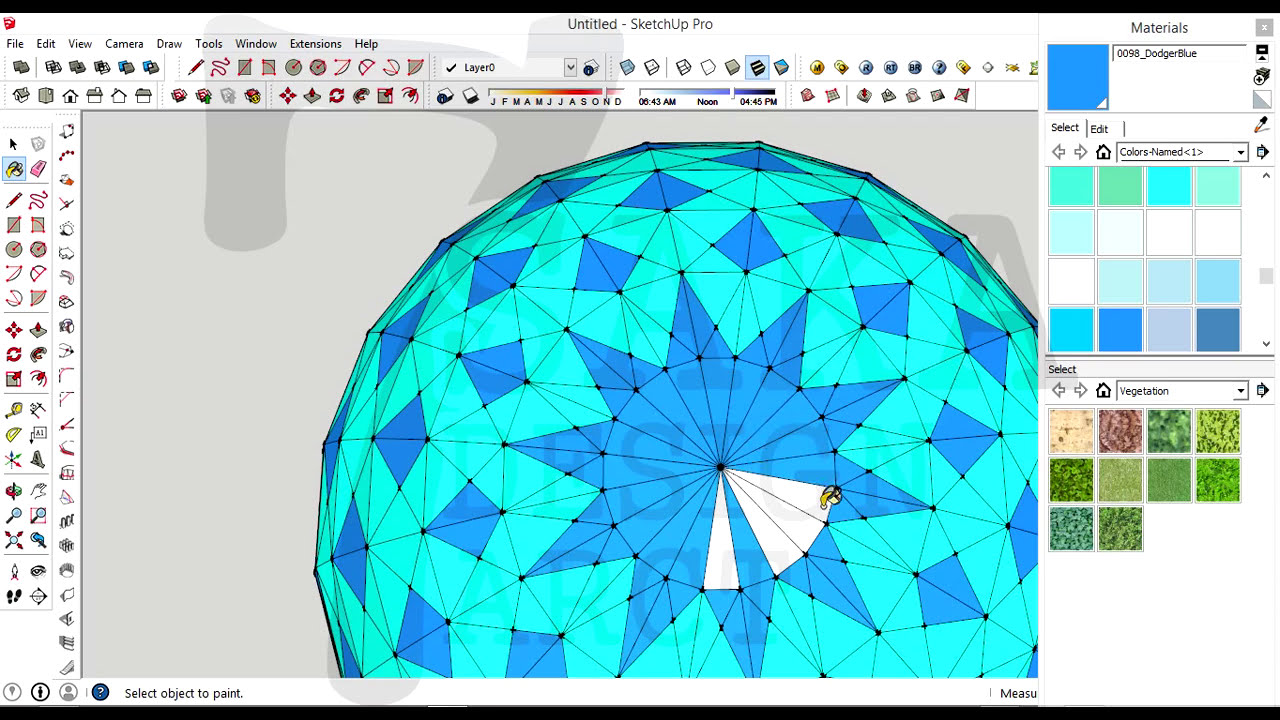 SketchUp tutorial | how to modeling enamel dome