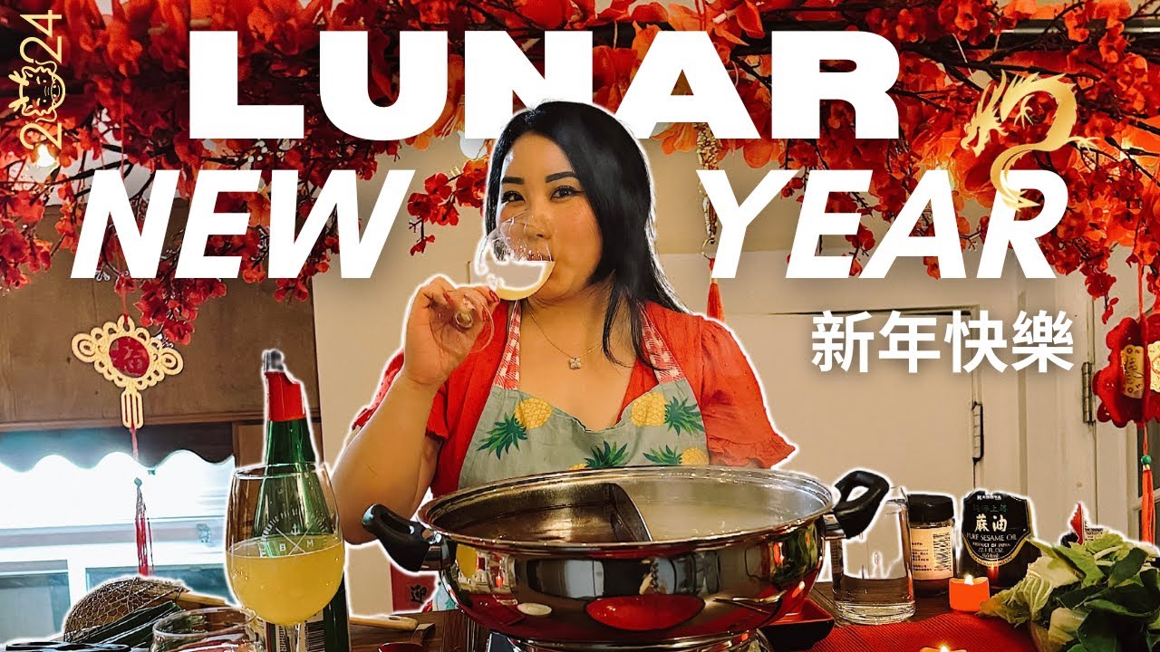 🧧 lunar new year 2024 | LNY decorating, macarons, making nian gao, & hotpot