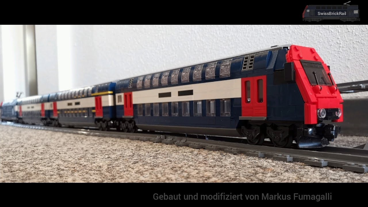 Klemmbaustein SBB S-Bahn DPZ mit Re450 Moc/Mod (Lego/BlueBrixx)