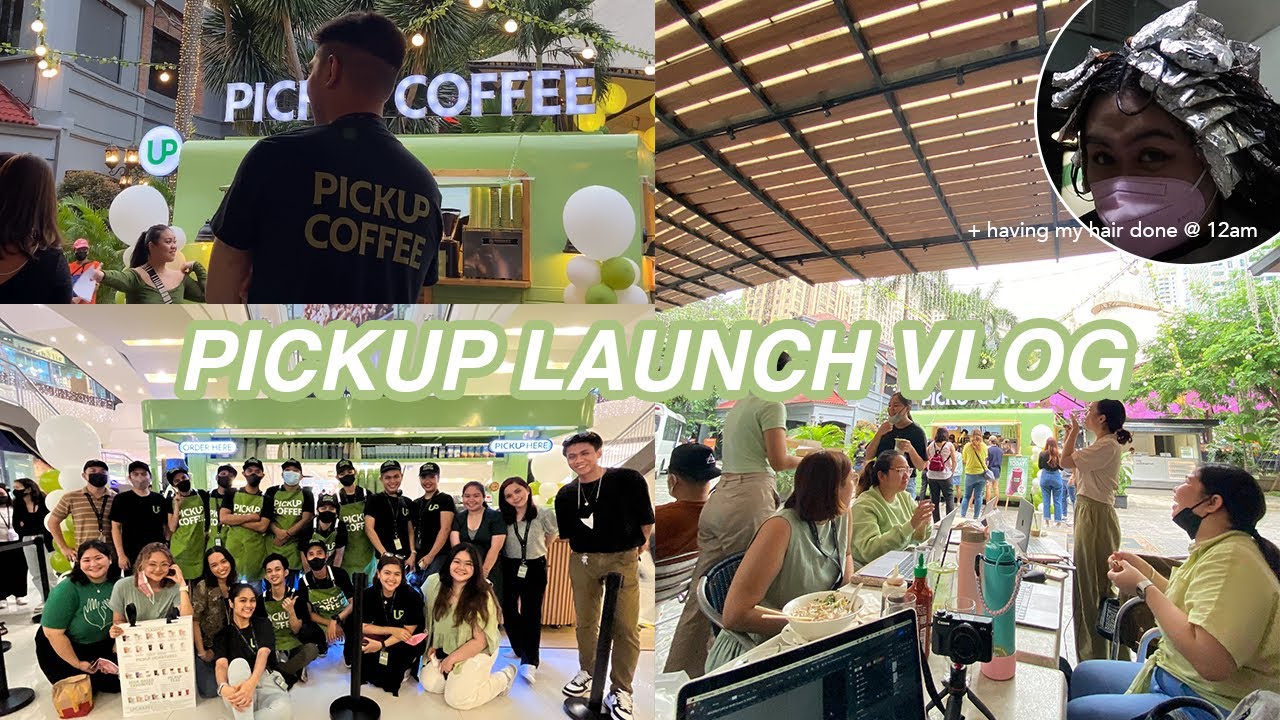 PICKUP GRAND LAUNCH | eastwood and filinvest, intern ph + did my hair at 12am mnl vlog