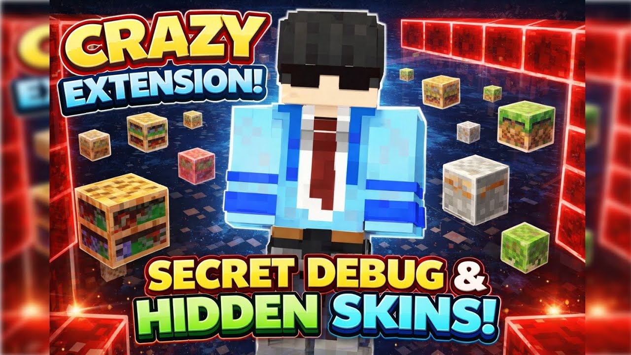 This MiniBlox.io Extension Unlocks HIDDEN Skins, Capes & a SECRET Debug World 😳