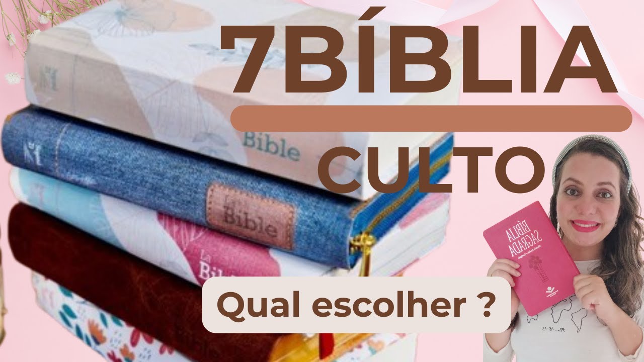 👇7 BÍBLIAS IDEAIS PARA LEVAR AO CULTO | Qual Bíblia Usar na Igreja?👇