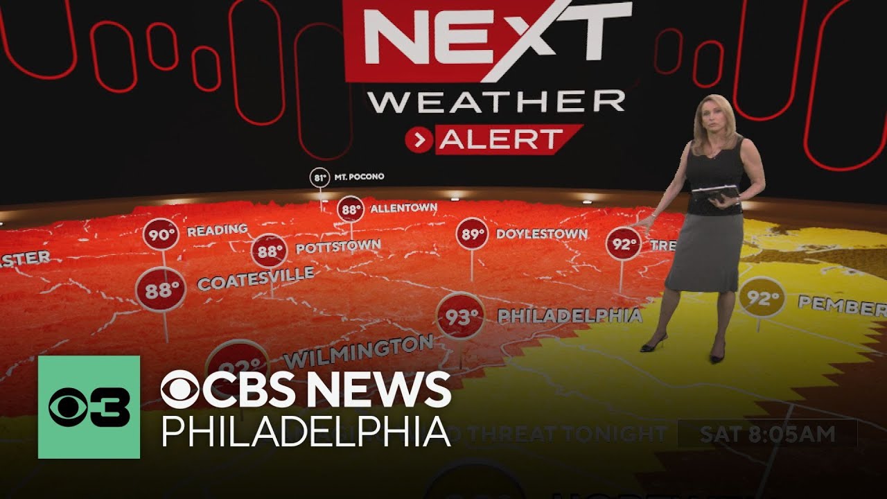 Tracking severe storms after hot Saturday in the Philadelphia region | NEXT Weather Alert