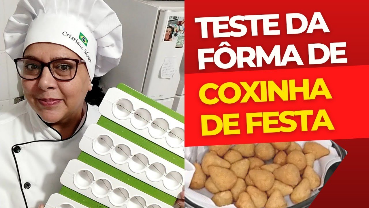 Teste da Fôrma Fábrica de Coxinhas de Festa pequenas!